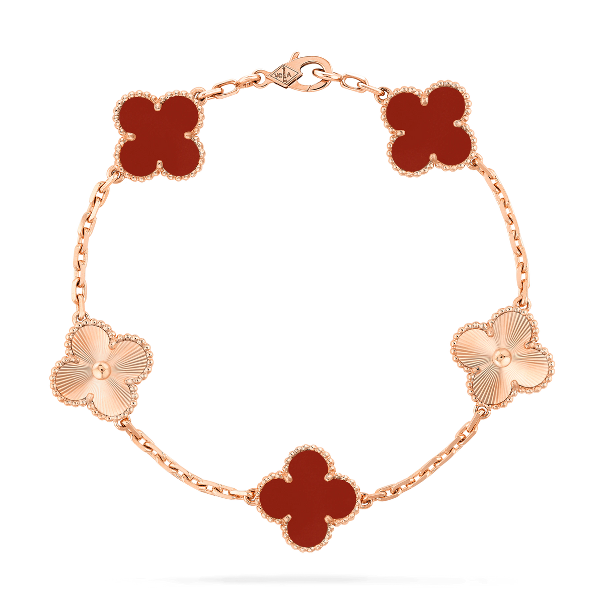 Vermelha e Dourada — Pulseira 5 Trévias