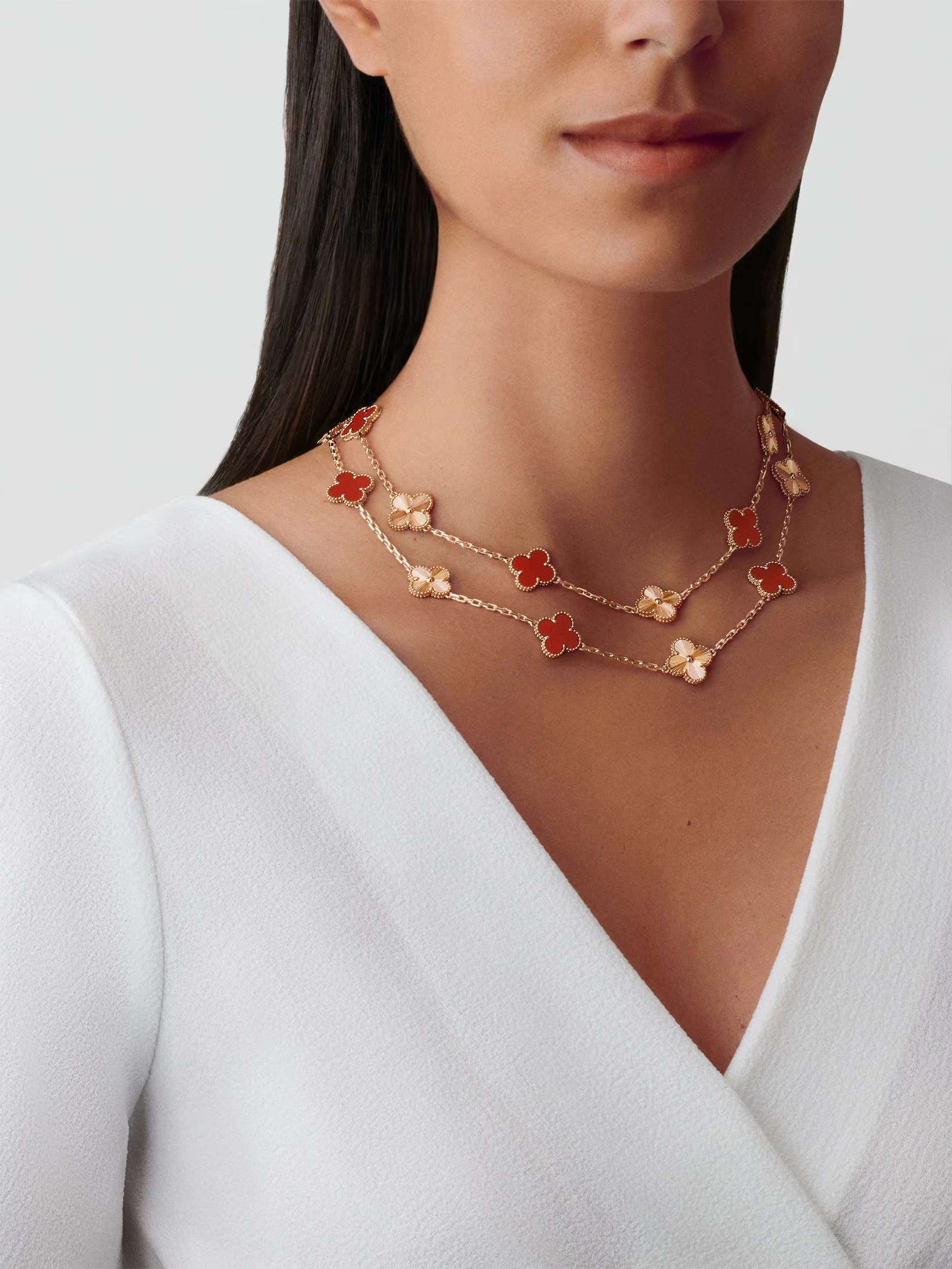Vermelho e Dourado — Colar 20 Trévias