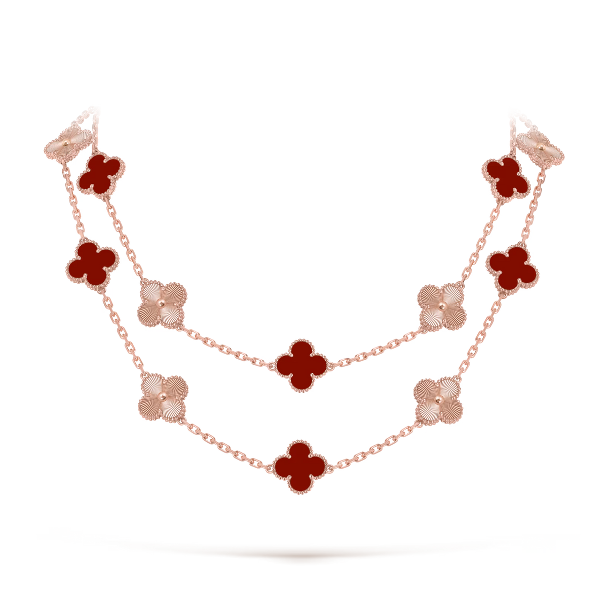 Vermelho e Dourado — Colar 20 Trévias
