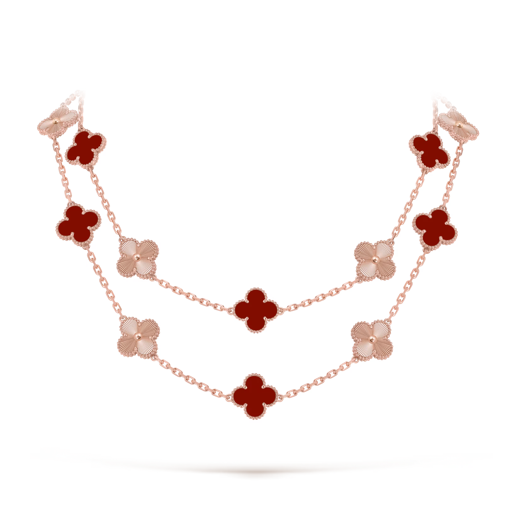 Vermelho e Dourado — Colar 20 Trévias